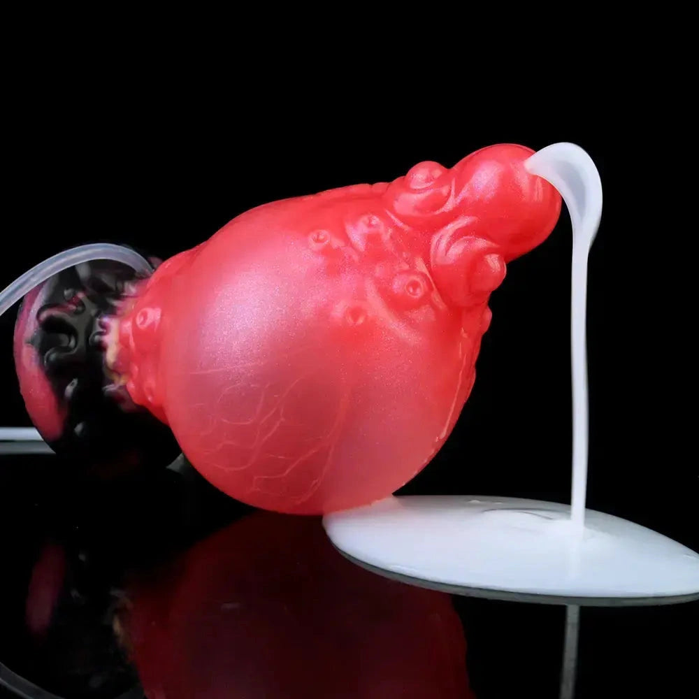 5.91in Fantasy Octopus Tentacle Silicone Soft Inflatable Spraying Water Dildo