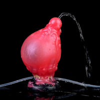 5.91in Fantasy Octopus Tentacle Silicone Soft Inflatable Spraying Water Dildo