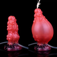 5.91in Fantasy Octopus Tentacle Silicone Soft Inflatable Spraying Water Dildo