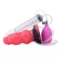 5.91in Fantasy Octopus Tentacle Silicone Soft Inflatable Spraying Water Dildo