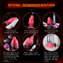 5.91in Fantasy Octopus Tentacle Silicone Soft Inflatable Spraying Water Dildo