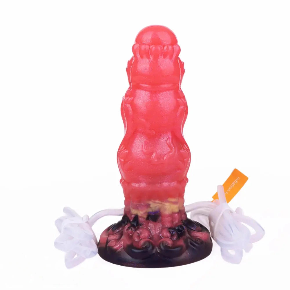 5.91in Fantasy Odd Silicone Soft Inflatable Spraying Water Dildo Love Toy