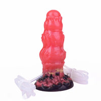 5.91in Fantasy Odd Silicone Soft Inflatable Spraying Water Dildo Love Toy