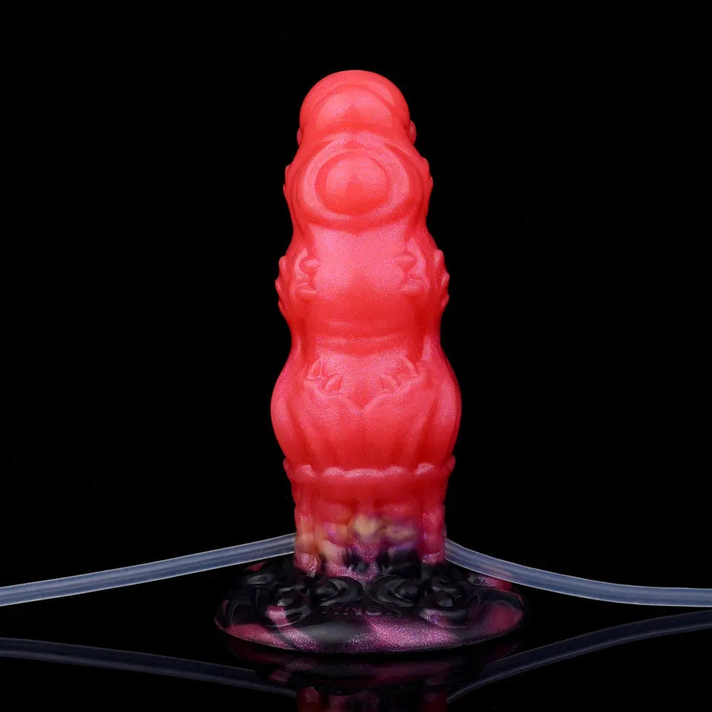 5.91in Fantasy Odd Silicone Soft Inflatable Spraying Water Dildo Love Toy