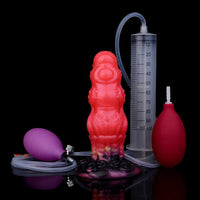 5.91in Fantasy Odd Silicone Soft Inflatable Spraying Water Dildo Love Toy