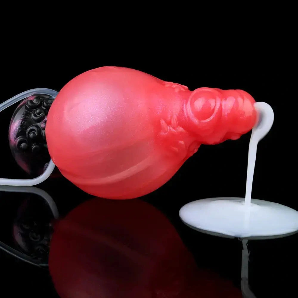 5.91in Fantasy Odd Silicone Soft Inflatable Spraying Water Dildo Love Toy