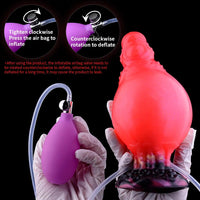 5.91in Fantasy Odd Silicone Soft Inflatable Spraying Water Dildo Love Toy