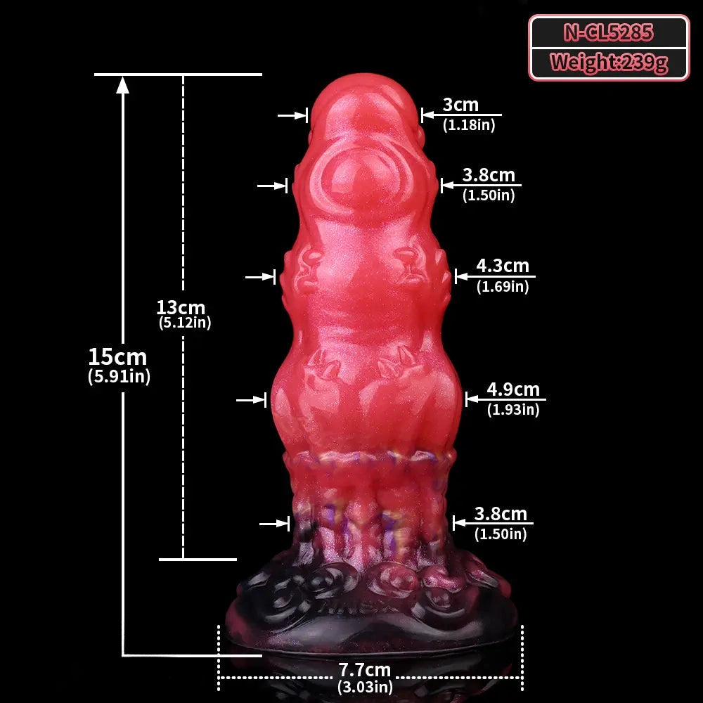 5.91in Fantasy Odd Silicone Soft Monster Cock Dildo Intimate Pleasure Toy