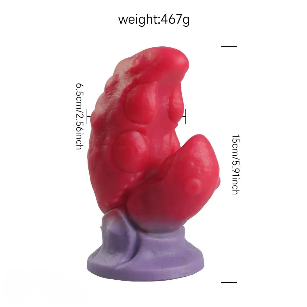 5.91in Fantasy Silicone Soft Dildo Real Crab Claw Cock With Raised Spikes
