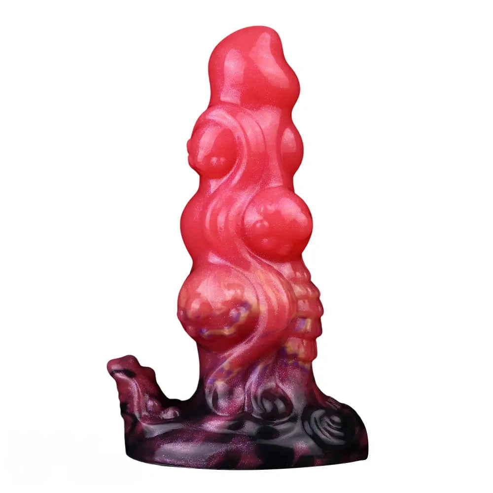 5.91in Fantasy Silicone Soft Odd Dildo Durable Construction Cock Sex Toy