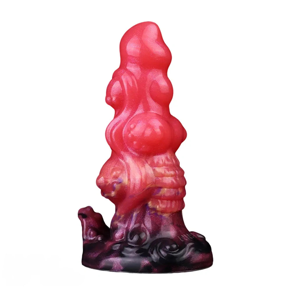 5.91in Fantasy Silicone Soft Odd Dildo Durable Construction Cock Sex Toy