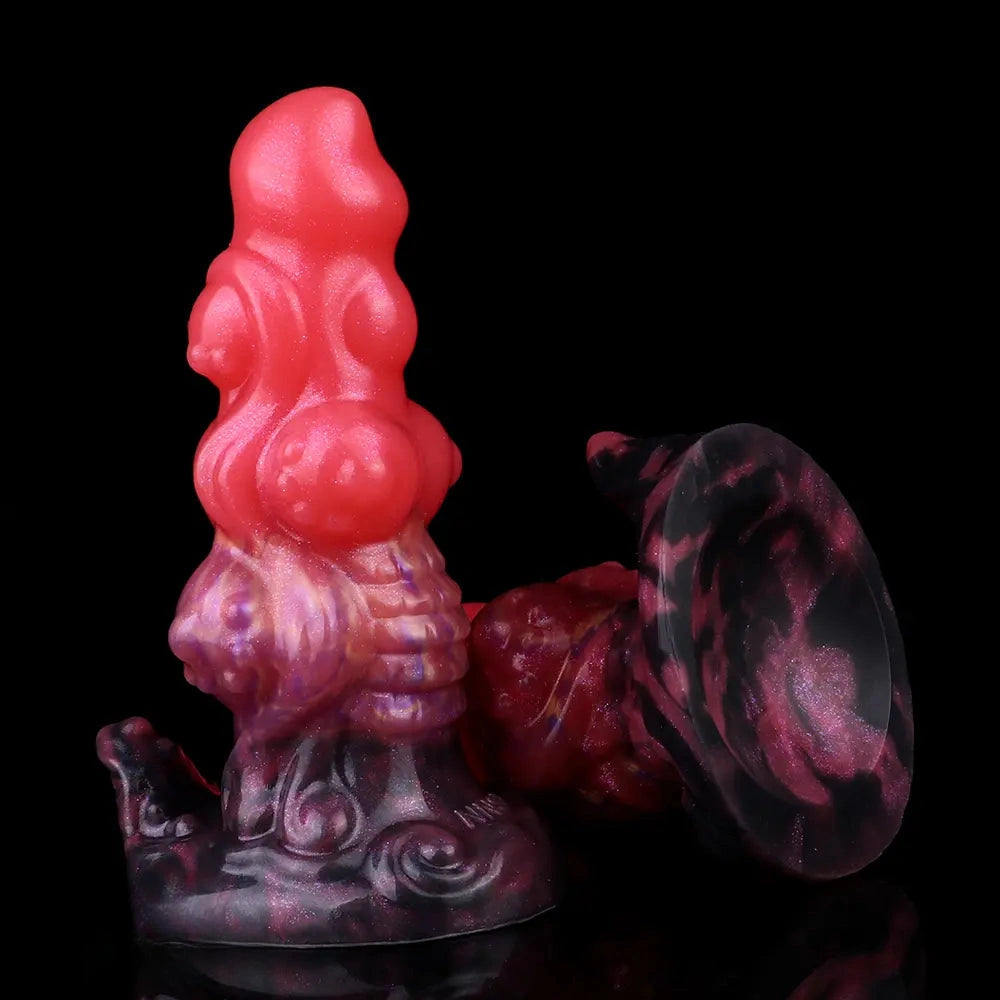 5.91in Fantasy Silicone Soft Odd Dildo Durable Construction Cock Sex Toy