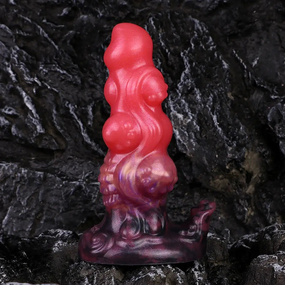 5.91in Fantasy Silicone Soft Odd Dildo Durable Construction Cock Sex Toy