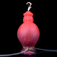 5.91in Fantasy Weird Silicone Soft Inflatable Spraying Water Dildo For Clit