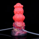 5.91in Fantasy Weird Silicone Soft Inflatable Spraying Water Dildo For Clit