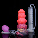 5.91in Fantasy Weird Silicone Soft Inflatable Spraying Water Dildo For Clit