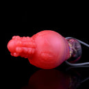 5.91in Fantasy Weird Silicone Soft Inflatable Spraying Water Dildo For Clit