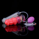 5.91in Fantasy Weird Silicone Soft Inflatable Spraying Water Dildo For Clit