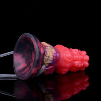 5.91in Fantasy Weird Silicone Soft Inflatable Spraying Water Dildo For Clit