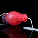 5.91in Fantasy Weird Silicone Soft Inflatable Spraying Water Dildo For Clit