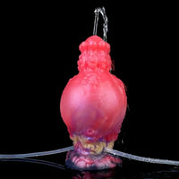 5.91in Fantasy Weird Silicone Soft Inflatable Spraying Water Dildo For Clit