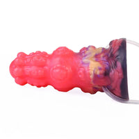 5.91in Fantasy Weird Silicone Soft Inflatable Spraying Water Dildo For Clit