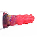 5.91in Fantasy Weird Silicone Soft Inflatable Spraying Water Dildo For Clit