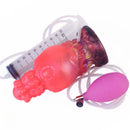5.91in Fantasy Weird Silicone Soft Inflatable Spraying Water Dildo For Clit