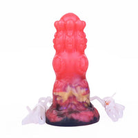 5.91in Fantasy Weird Silicone Soft Inflatable Spraying Water Dildo For Clit