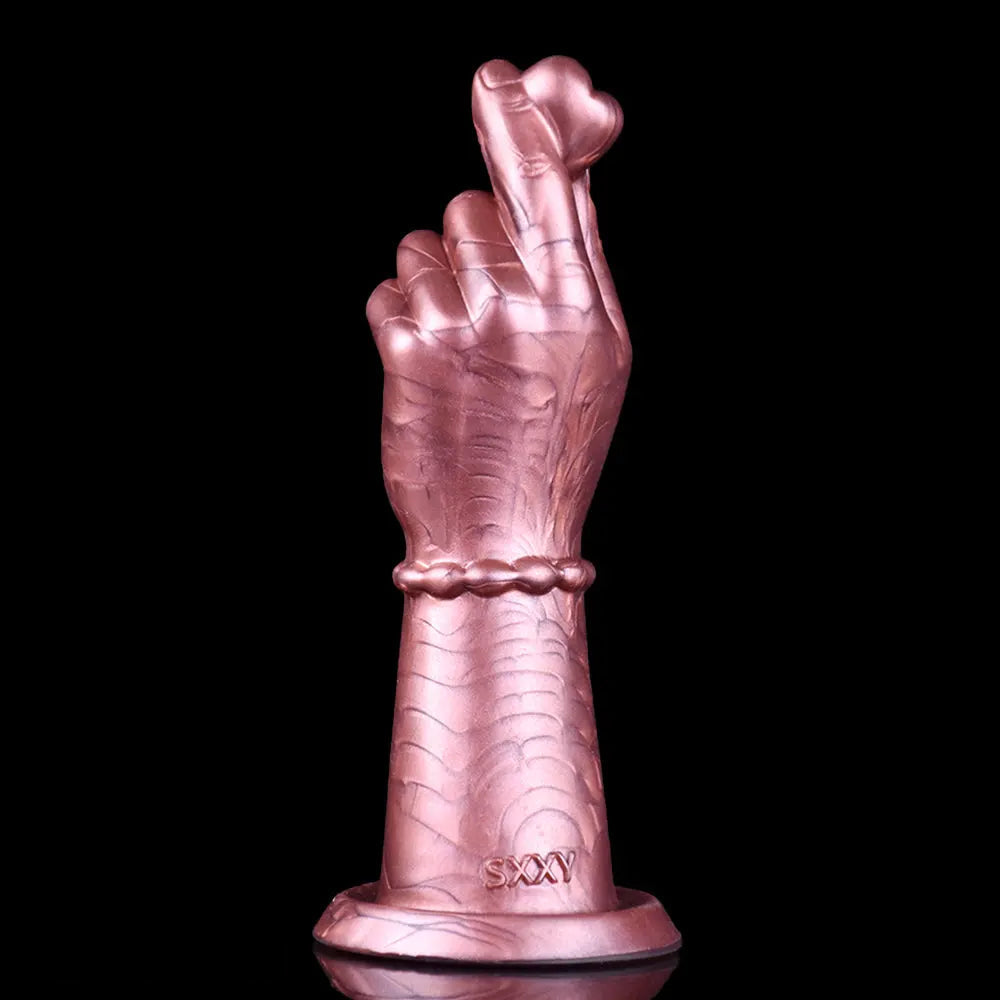 5.91in Finger Heart Silicone Vaginal Masturbation Women Men Dildo