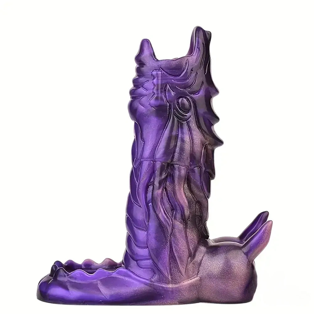 5.91in Liquid Silicone Dragon Fantasy Hollow Dildo Sleeve For Enlargement