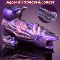 5.91in Liquid Silicone Dragon Fantasy Hollow Dildo Sleeve For Enlargement