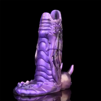 5.91in Liquid Silicone Dragon Fantasy Hollow Dildo Sleeve For Enlargement