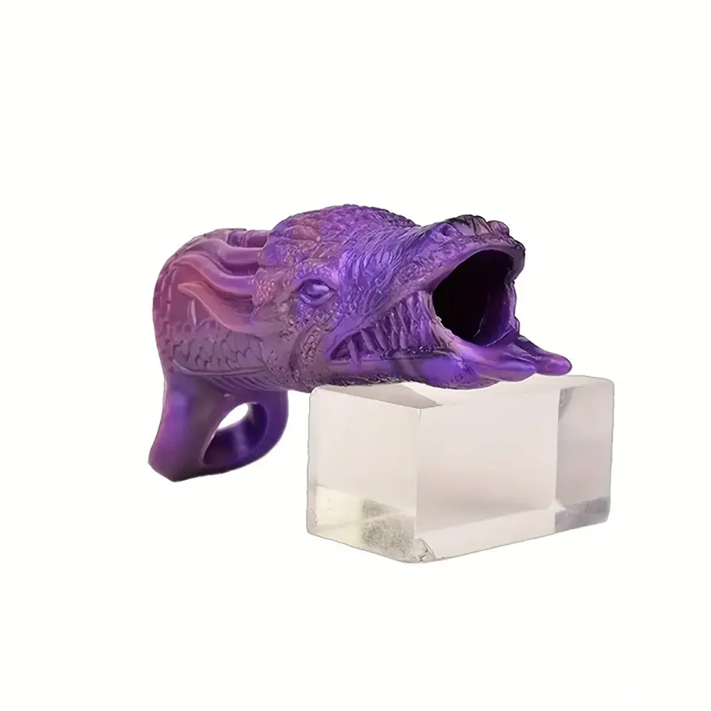 5.91in Liquid Silicone Dragon Fantasy Hollow Dildo Sleeve For Enlargement
