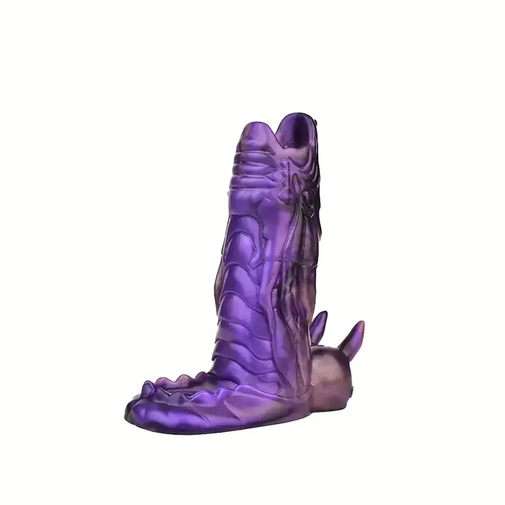 5.91in Liquid Silicone Dragon Fantasy Hollow Dildo Sleeve For Enlargement