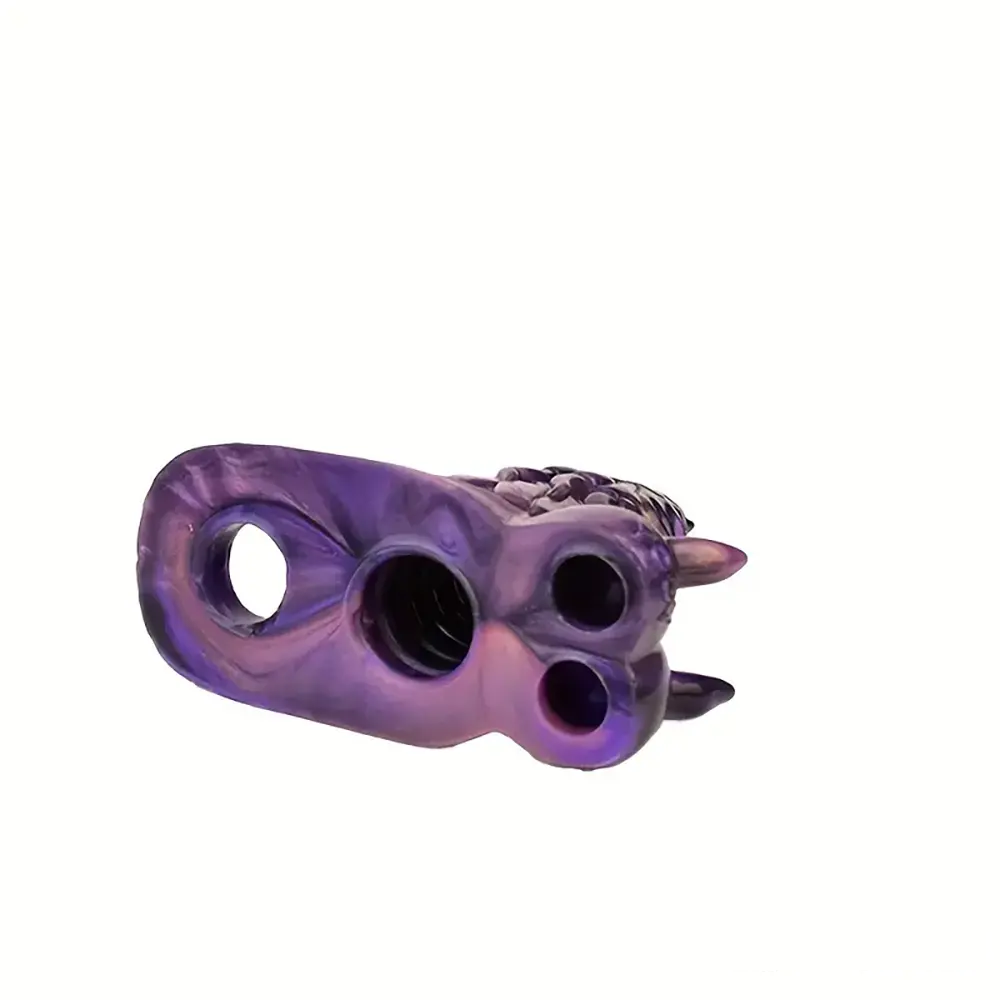 5.91in Liquid Silicone Dragon Fantasy Hollow Dildo Sleeve For Enlargement