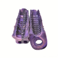 5.91in Liquid Silicone Dragon Fantasy Hollow Dildo Sleeve For Enlargement
