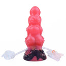 5.91in Odd Knot Spiked Silicone Soft Inflatable Spraying Squirting Dildo