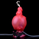 5.91in Odd Knot Spiked Silicone Soft Inflatable Spraying Squirting Dildo