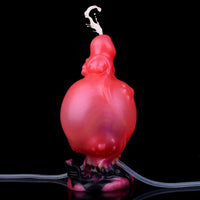 5.91in Odd Knot Spiked Silicone Soft Inflatable Spraying Squirting Dildo