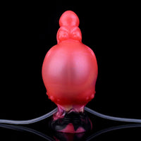 5.91in Odd Knot Spiked Silicone Soft Inflatable Spraying Squirting Dildo
