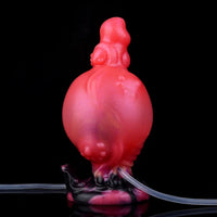 5.91in Odd Knot Spiked Silicone Soft Inflatable Spraying Squirting Dildo