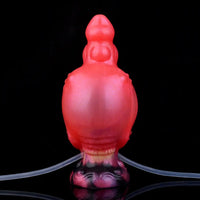 5.91in Odd Knot Spiked Silicone Soft Inflatable Spraying Squirting Dildo