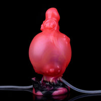 5.91in Odd Knot Spiked Silicone Soft Inflatable Spraying Squirting Dildo