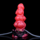 5.91in Odd Knot Spiked Silicone Soft Inflatable Spraying Squirting Dildo