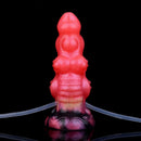 5.91in Odd Knot Spiked Silicone Soft Inflatable Spraying Squirting Dildo