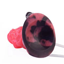 5.91in Odd Knot Spiked Silicone Soft Inflatable Spraying Squirting Dildo