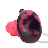 5.91in Odd Knot Spiked Silicone Soft Inflatable Spraying Squirting Dildo