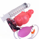 5.91in Odd Knot Spiked Silicone Soft Inflatable Spraying Squirting Dildo