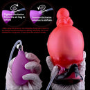 5.91in Odd Knot Spiked Silicone Soft Inflatable Spraying Squirting Dildo